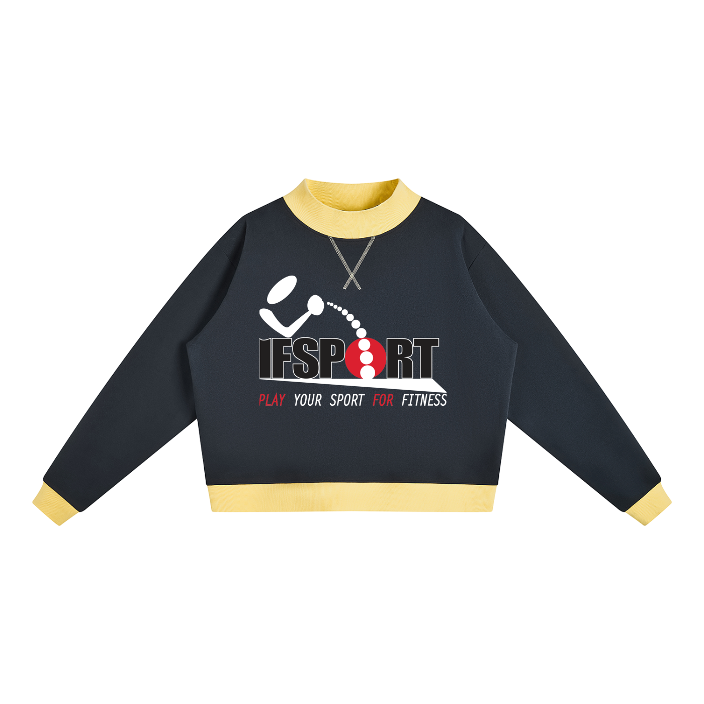 Women’s Mock Neck Crewneck Sweatshirt