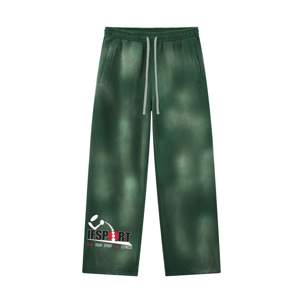 Unisex Sunfade Wide Leg Fleece Sweatpants