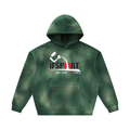 Unisex Sunfade Frayed Fleece Hoodie
