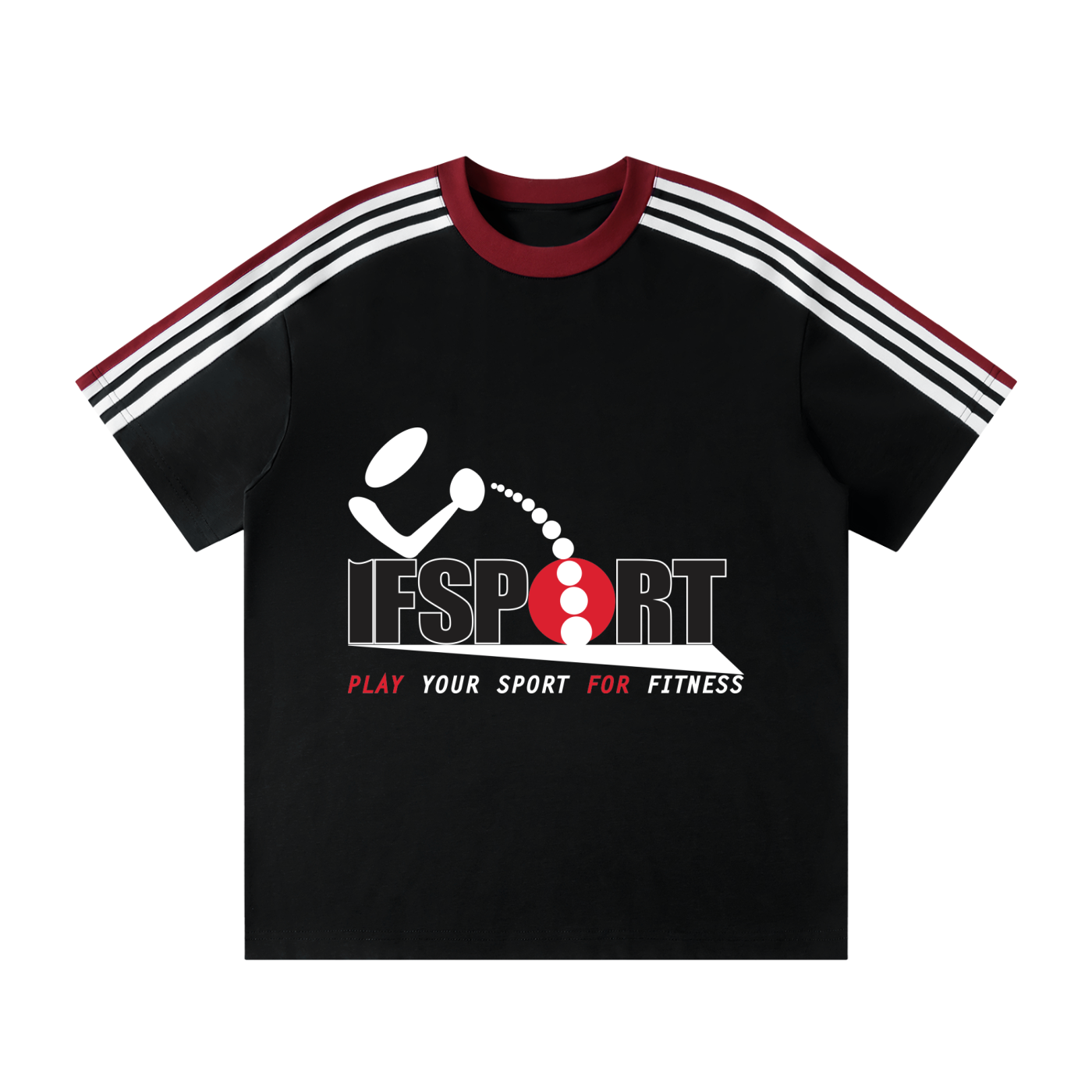 Unisex Colorblock Striped T-Shirt