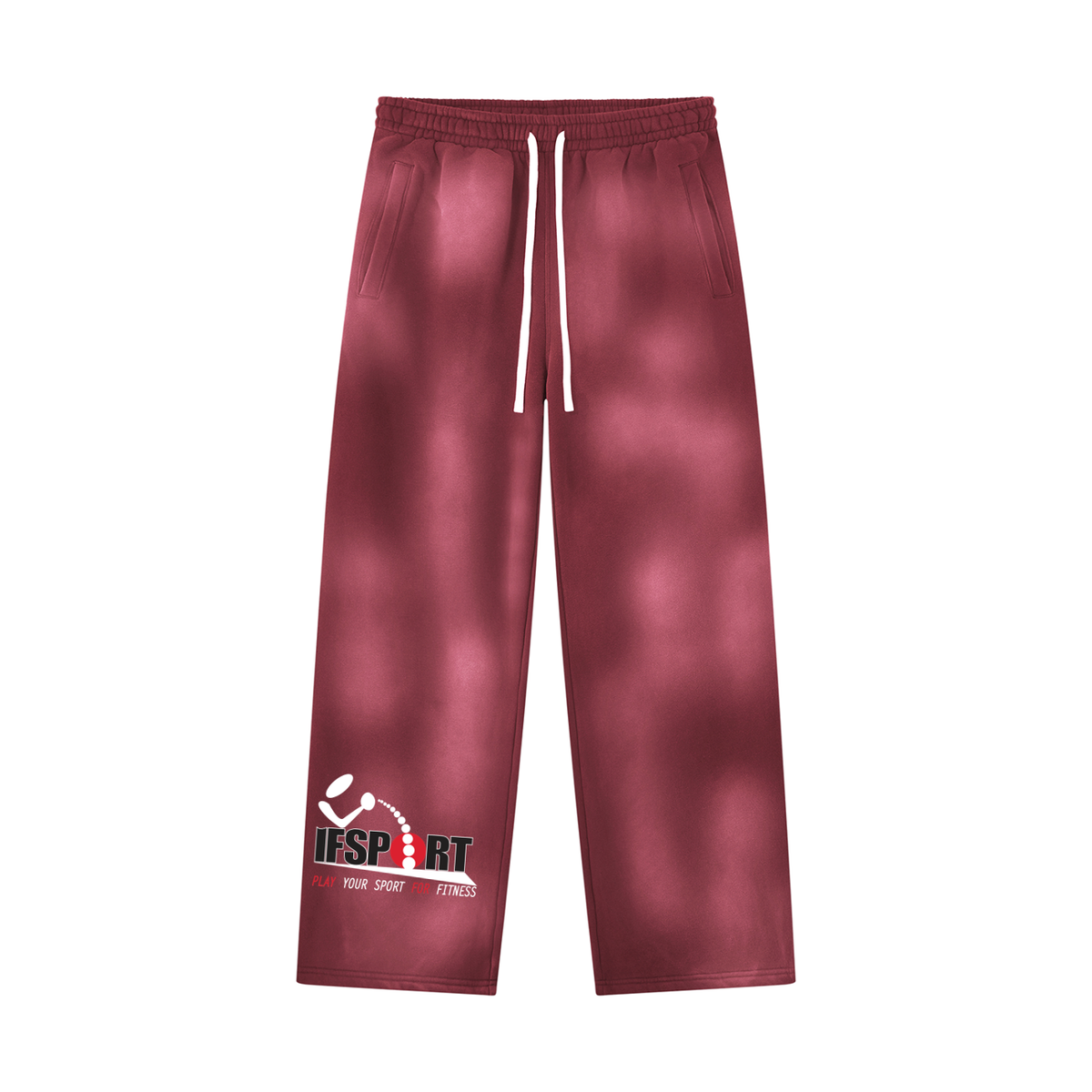 Unisex Sunfade Wide Leg Fleece Sweatpants