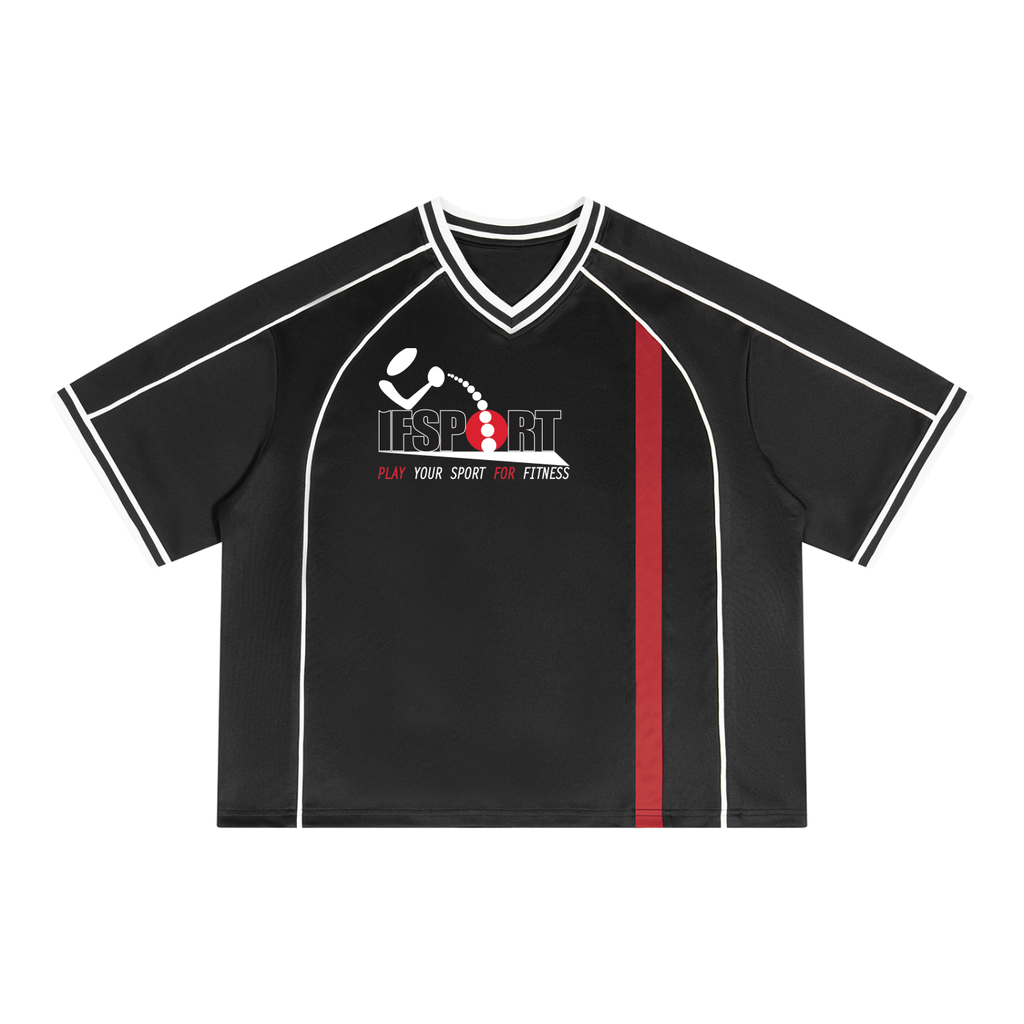 Unisex Boxy V-Neck Soccer Jersey