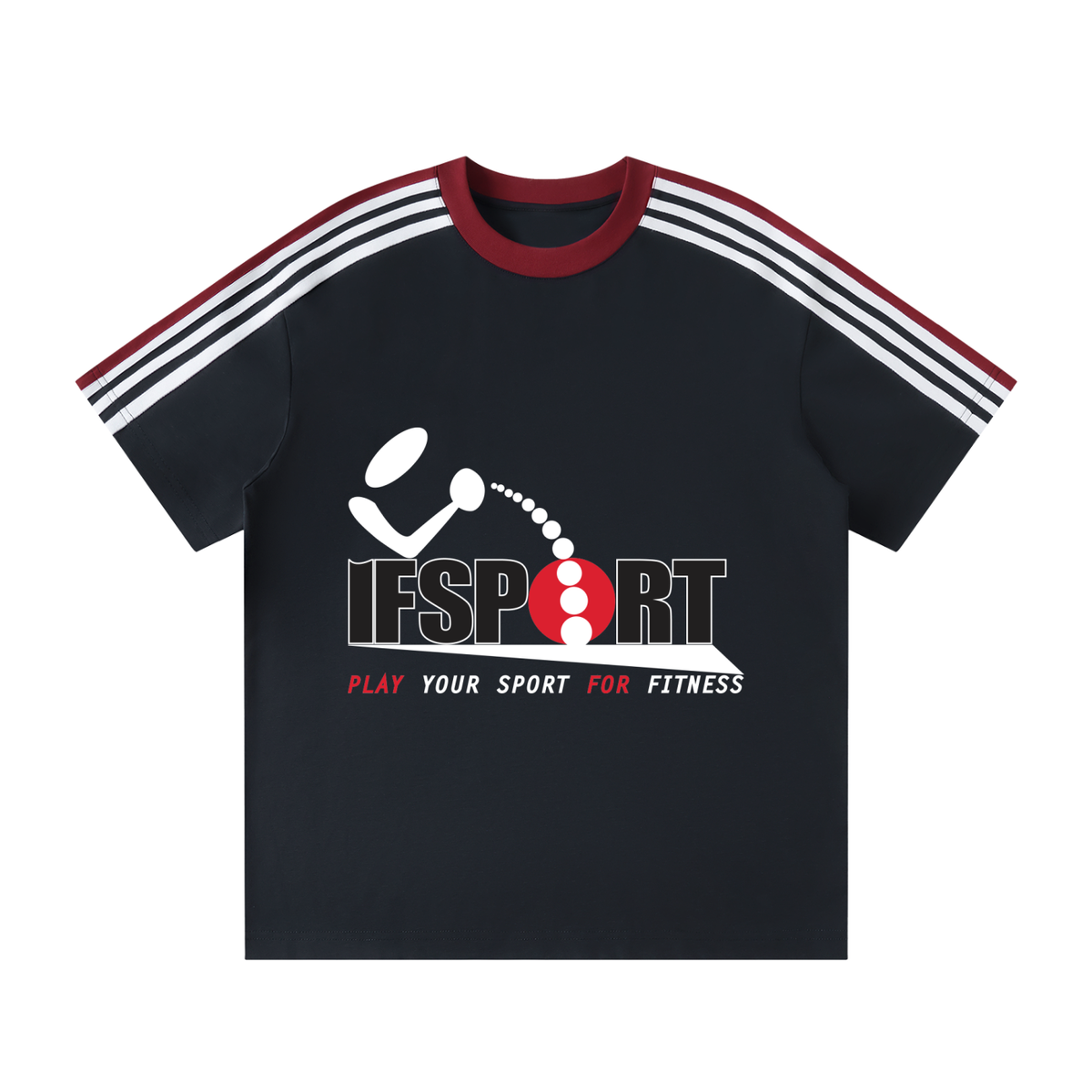 Unisex Colorblock Striped T-Shirt