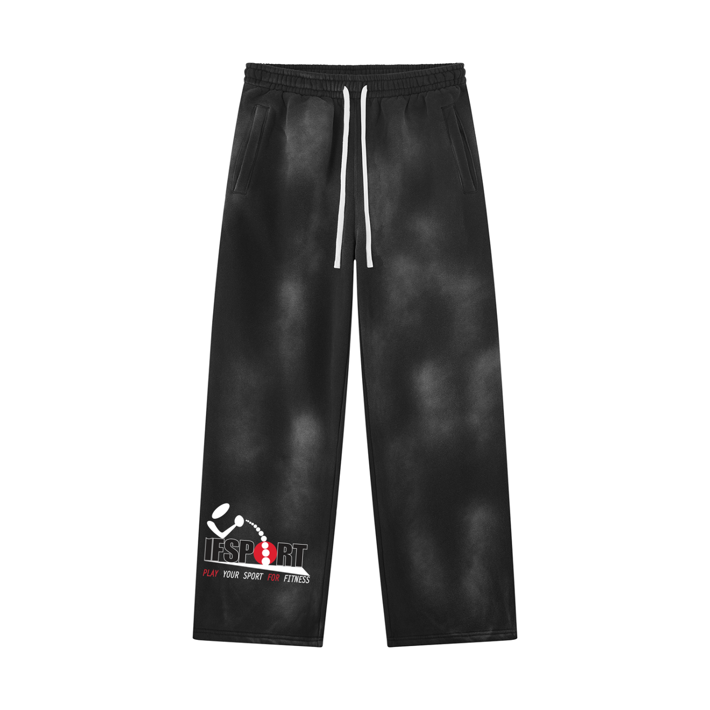 Unisex Sunfade Wide Leg Fleece Sweatpants