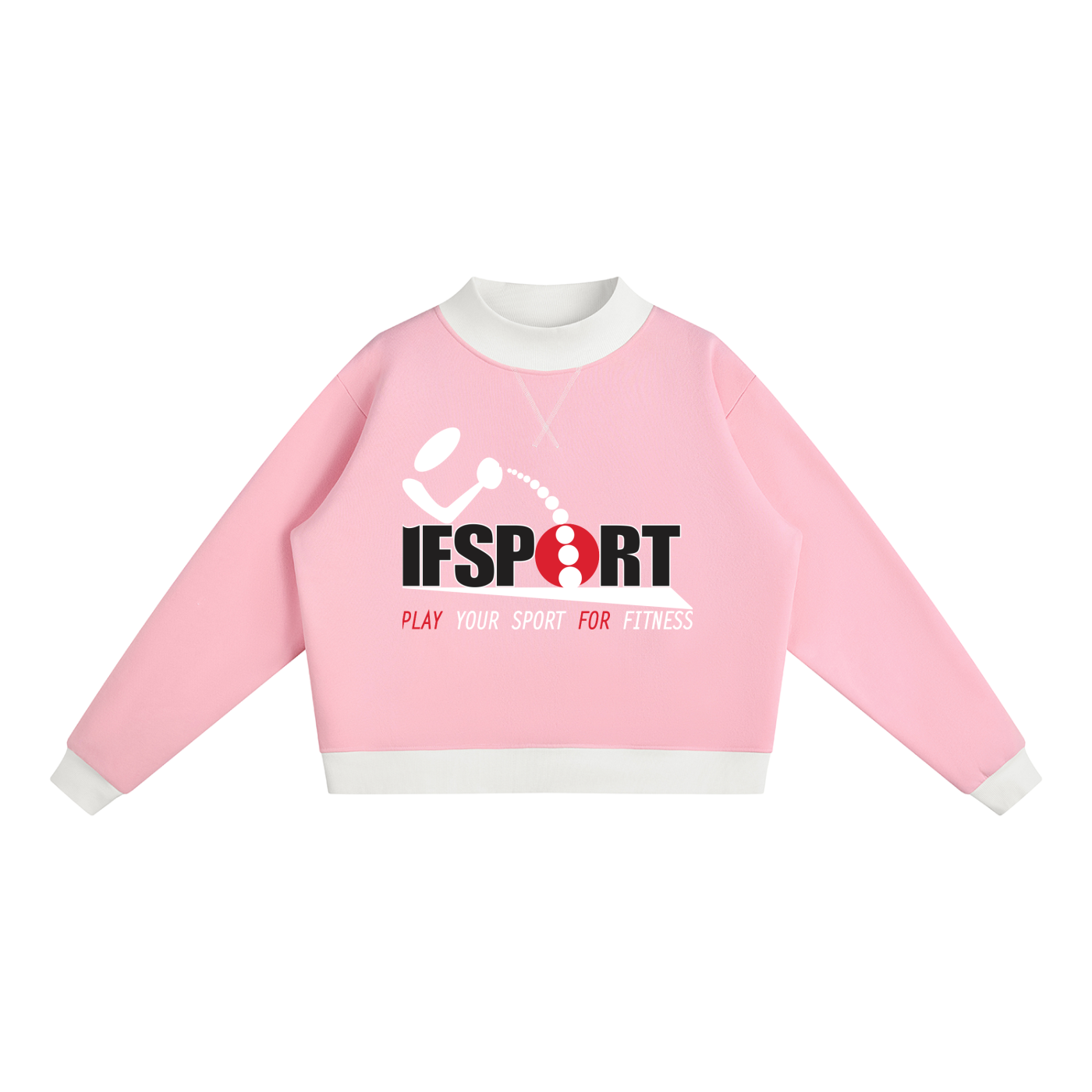 Women’s Mock Neck Crewneck Sweatshirt