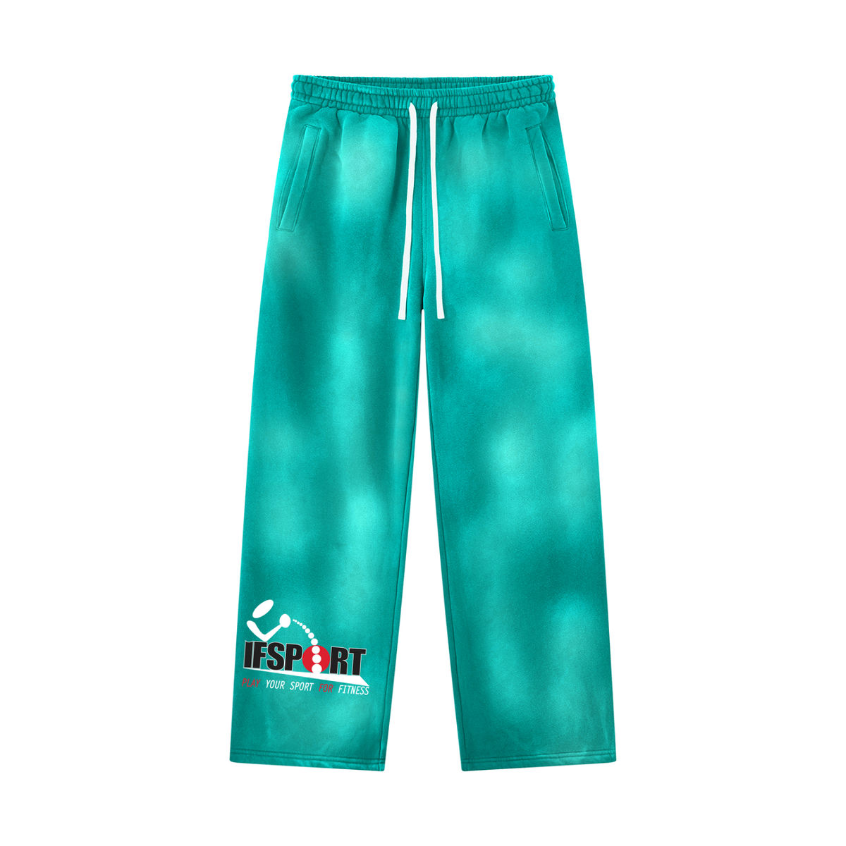 Unisex Sunfade Wide Leg Fleece Sweatpants