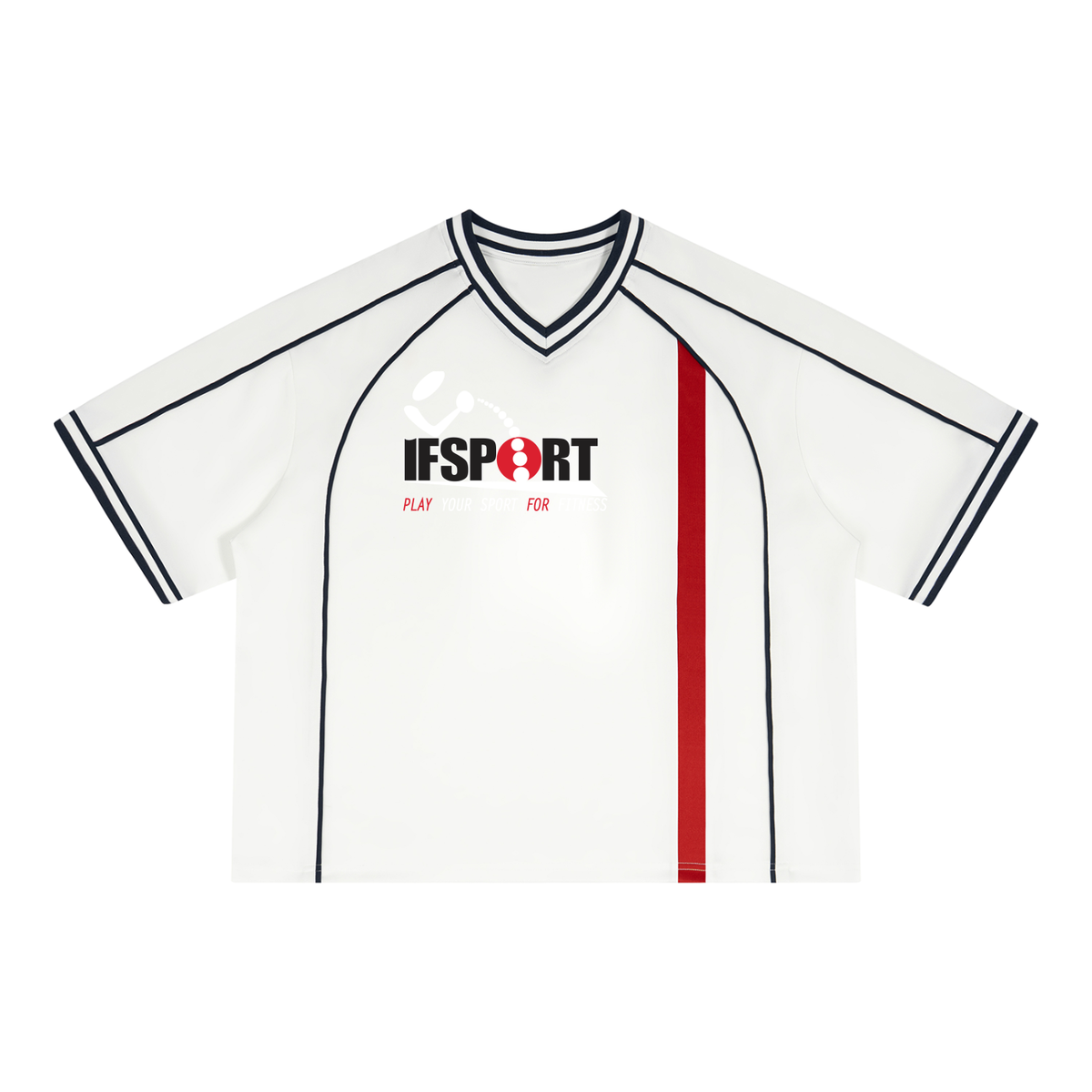 Unisex Boxy V-Neck Soccer Jersey