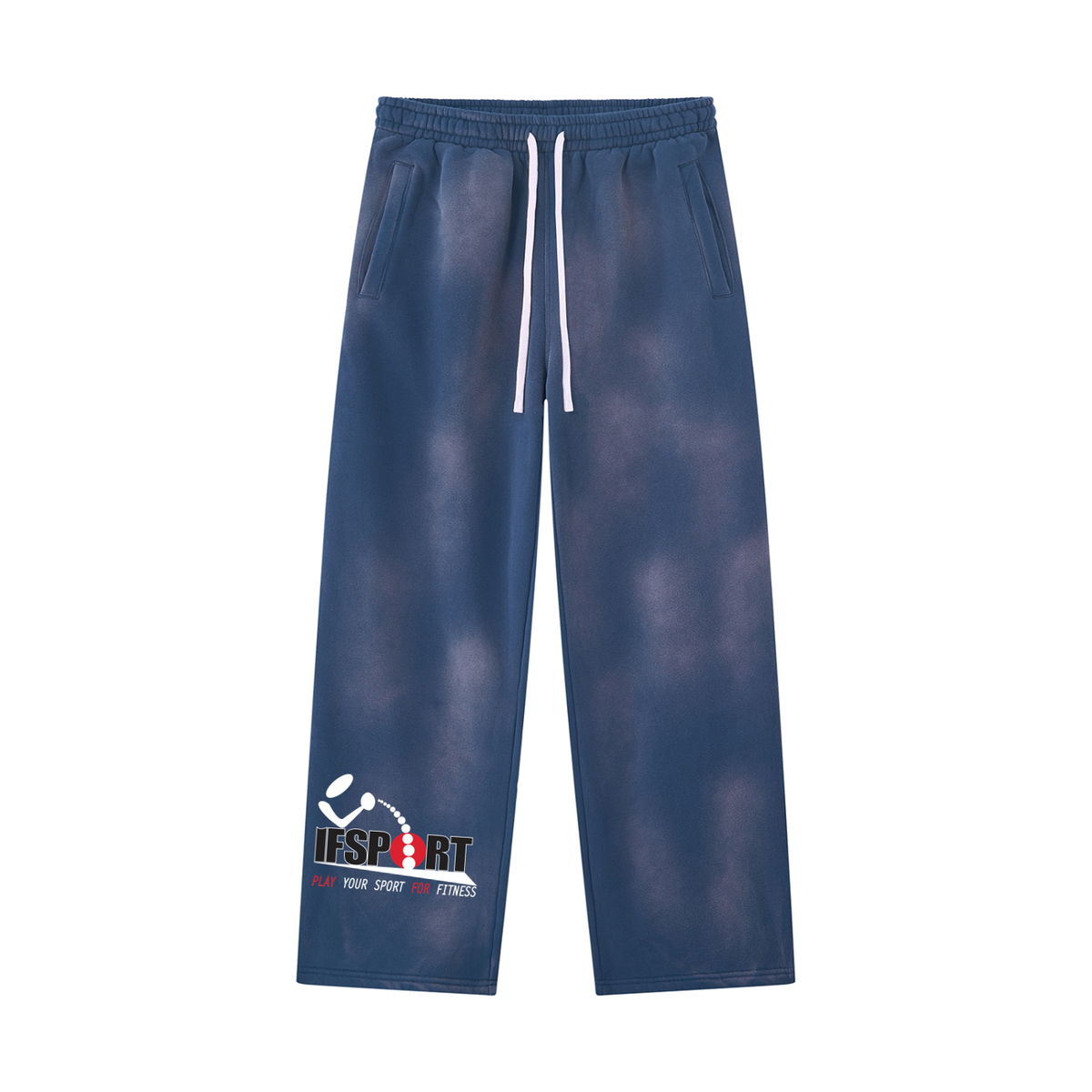 Unisex Sunfade Wide Leg Fleece Sweatpants